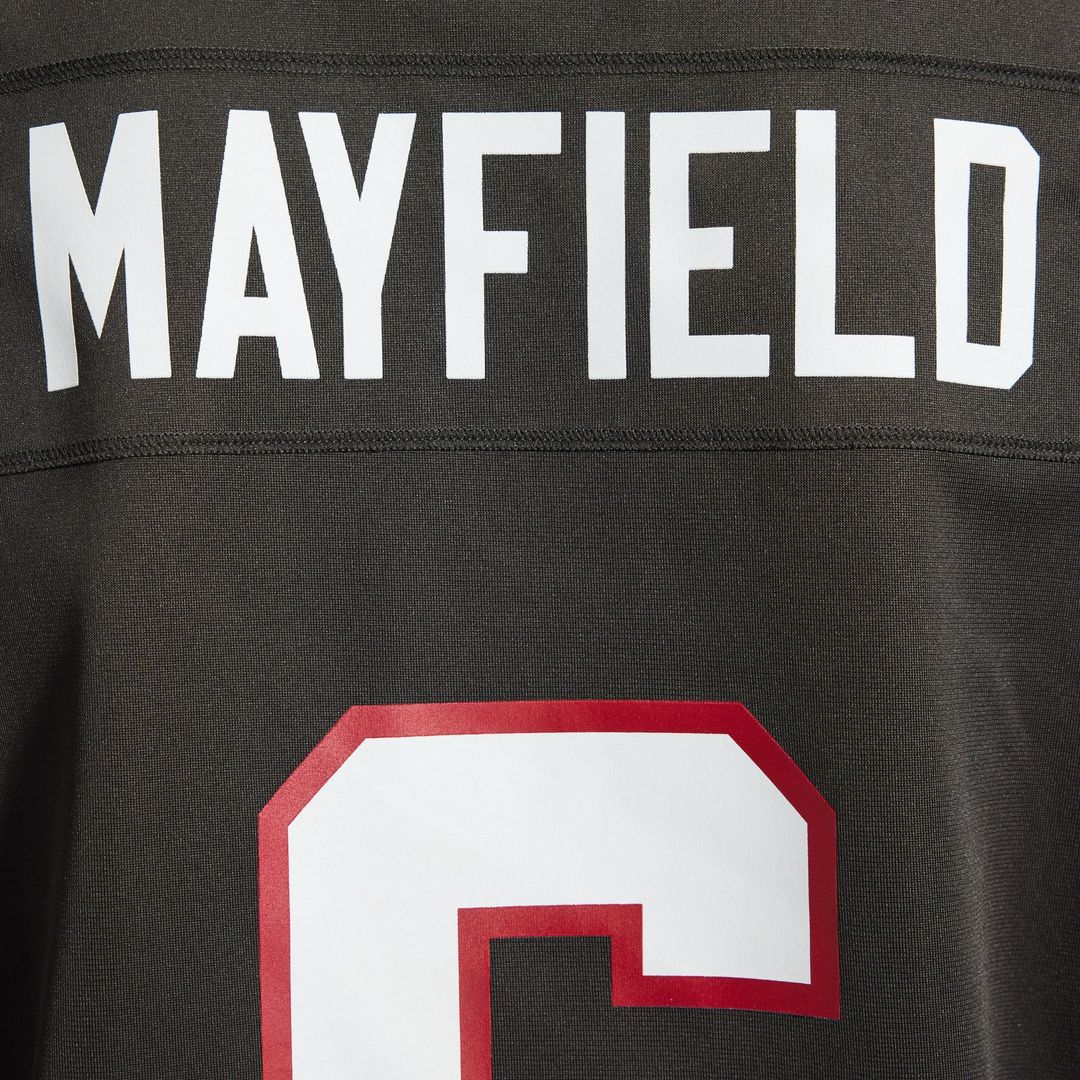 Tampa Bay Buccaneers Baker Mayfield Nike Pewter Alternate Game Jersey