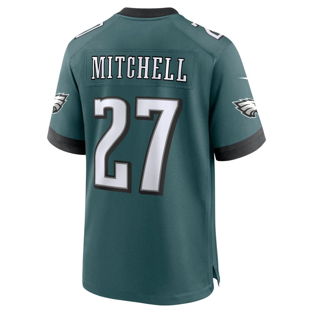 Philadelphia Eagles Quinyon Mitchell Nike Midnight Green Game Jersey