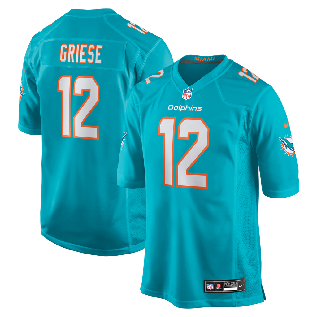 Miami Dolphins Bob Griese Nike Aqua Retired Player Game Jersey