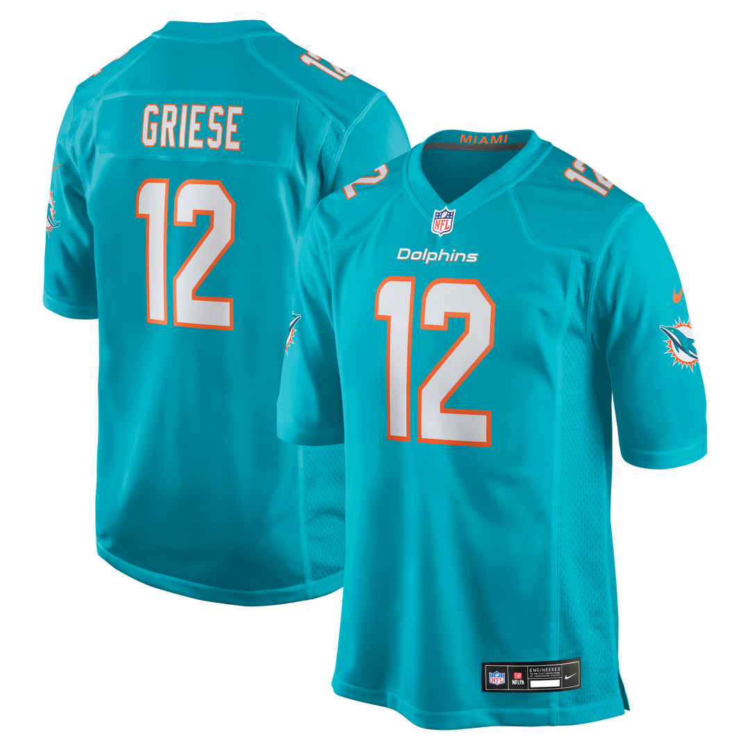 Miami Dolphins Bob Griese Nike Aqua Retired Player Game Jersey