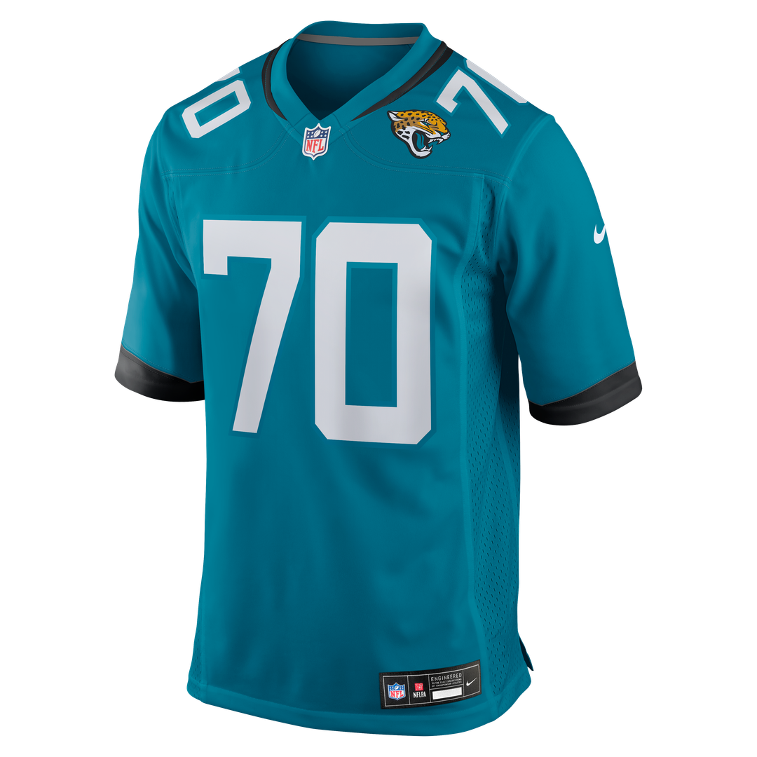 Jacksonville Jaguars Cole Van Lanen Nike Teal Game Jersey