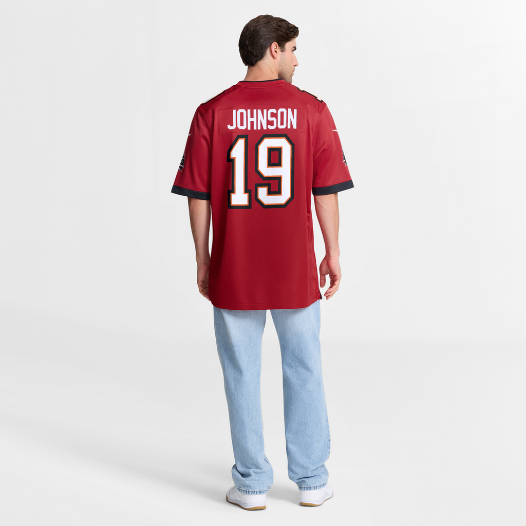 Tampa Bay Buccaneers Keyshawn Johnson Nike Red Retired Player Game Jersey