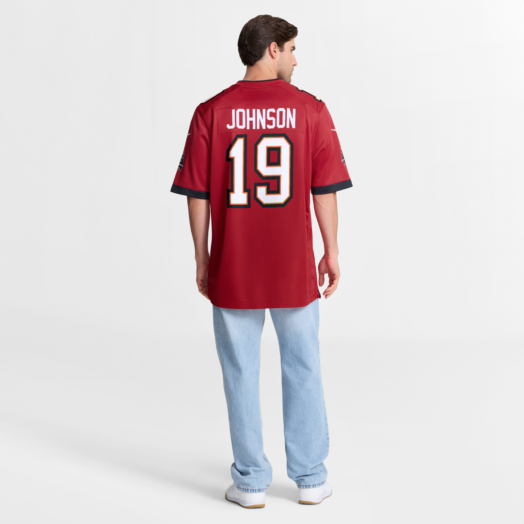 Tampa Bay Buccaneers Keyshawn Johnson Nike Red Retired Player Game Jersey