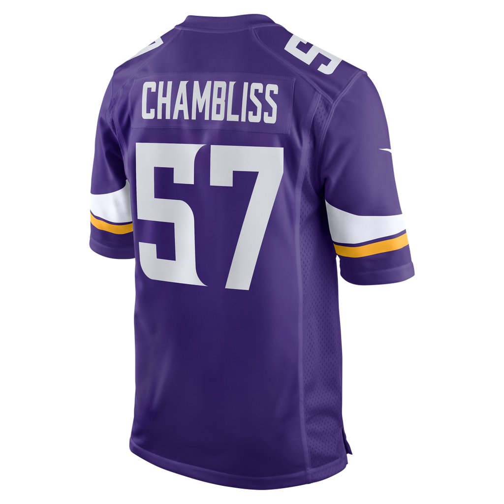 Minnesota Vikings Chaz Chambliss Nike Purple Game Jersey