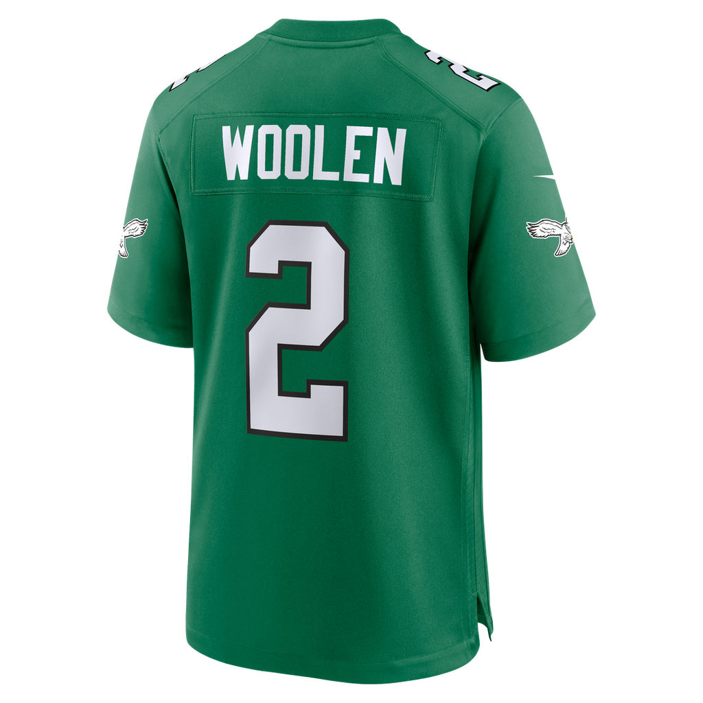Philadelphia Eagles Tariq Woolen Nike Midnight Green Game Jersey
