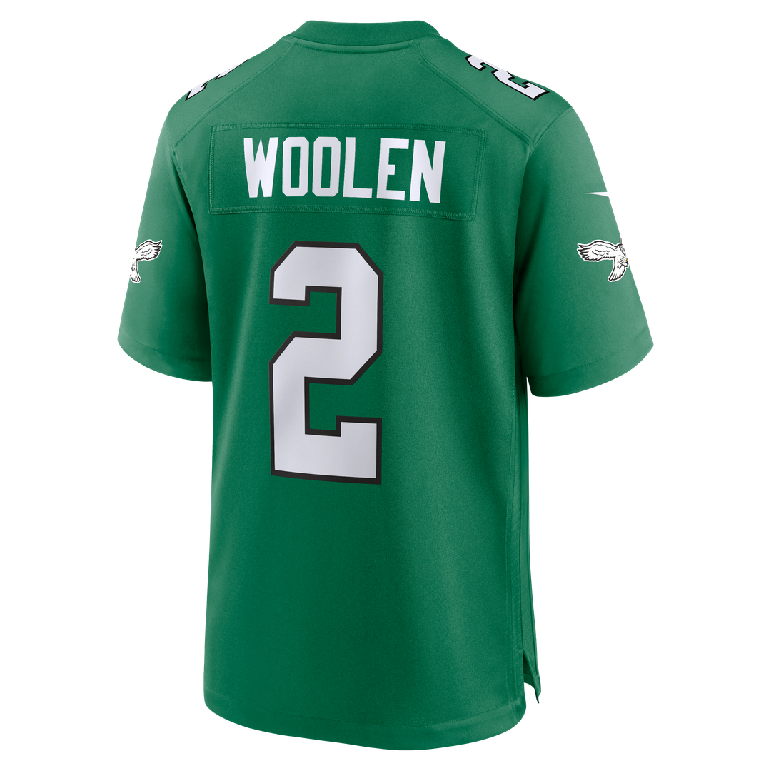 Philadelphia Eagles Tariq Woolen Nike Midnight Green Game Jersey
