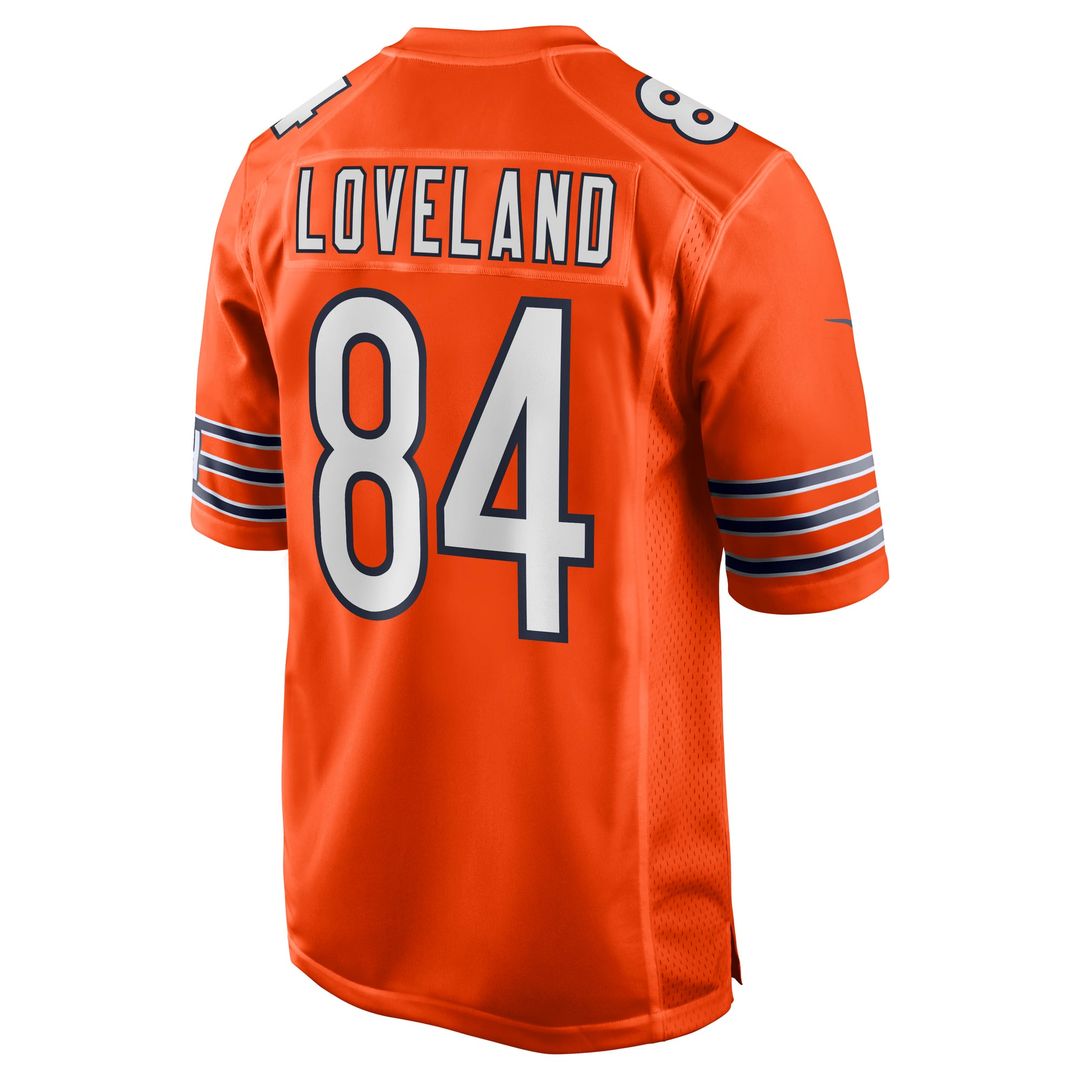 Chicago Bears Colston Loveland Nike Orange Alternate Game Jersey
