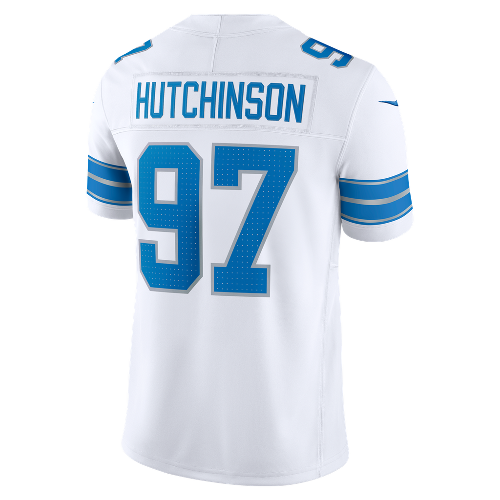 Detroit Lions Aidan Hutchinson Nike White Vapor FUSE Stitched Limited Jersey