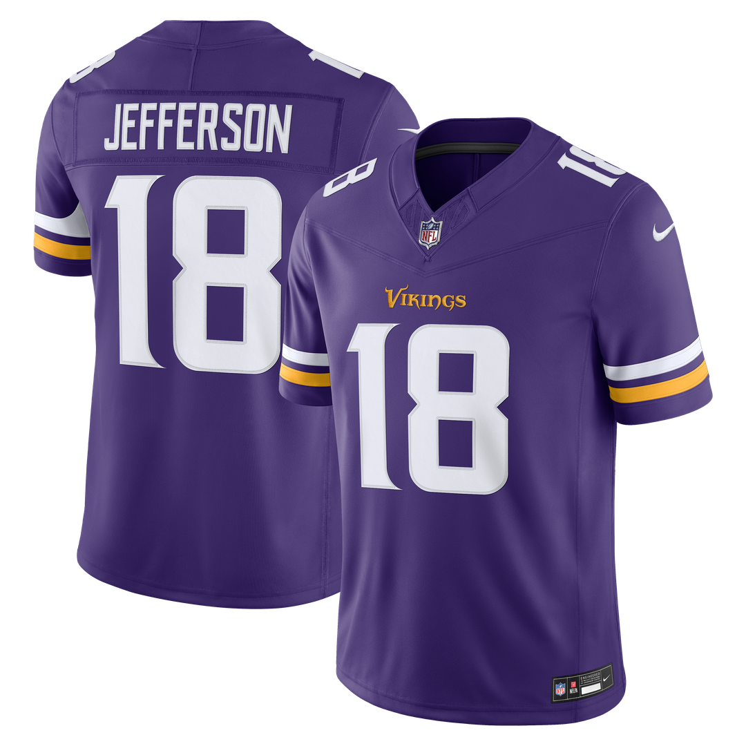 Minnesota Vikings Justin Jefferson Nike White Alternate Vapor FUSE Stitched Limited Jersey