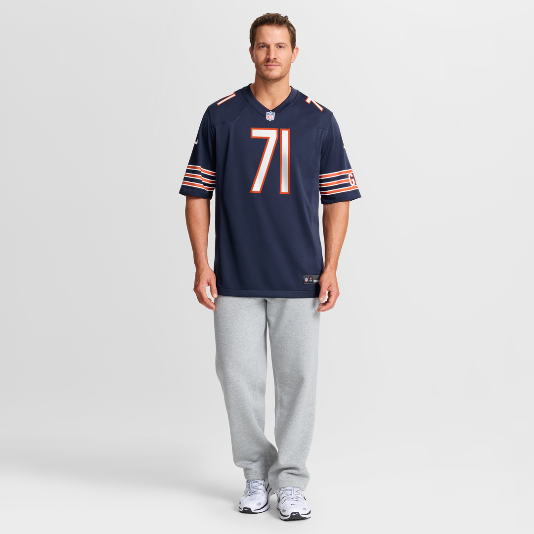Chicago Bears Jedrick Wills Jr. Nike Navy Game Jersey