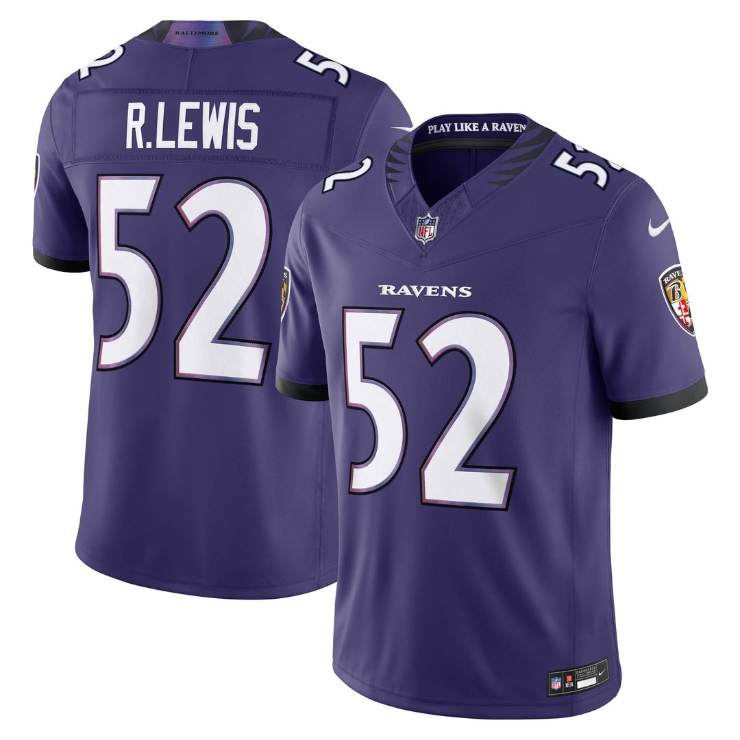 Baltimore Ravens Ray Lewis Nike Black Alternate Vapor FUSE Stitched Retired Player Limited Jersey