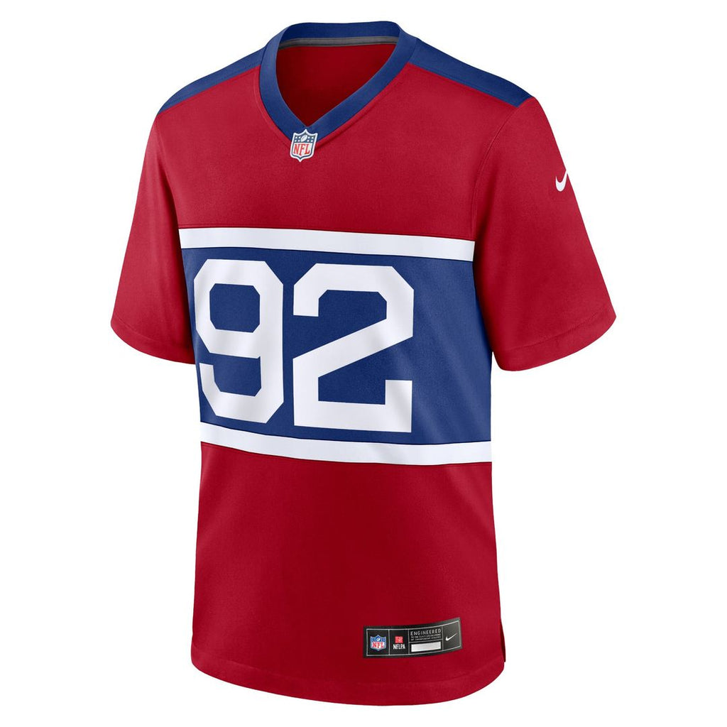 New York Giants Michael Strahan Nike Century Red Alternate Retired Game Jersey