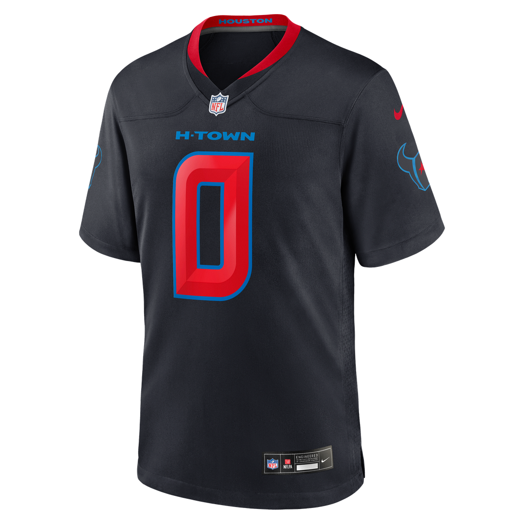 Houston Texans Azeez Al - Shaair Nike Navy Alternate Game Jersey
