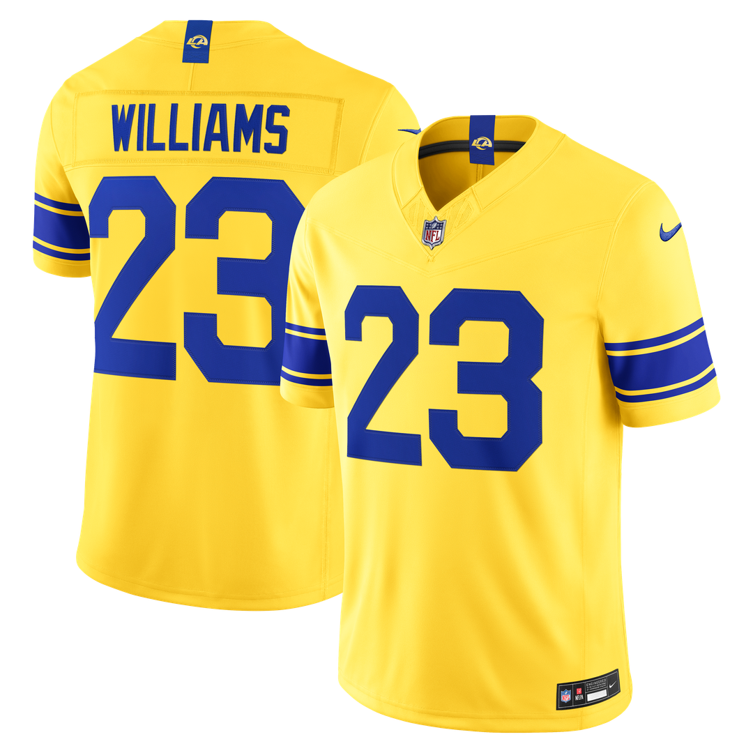 Los Angeles Rams Kyren Williams Nike Classic Sol Vapor FUSE Stitched Limited Jersey