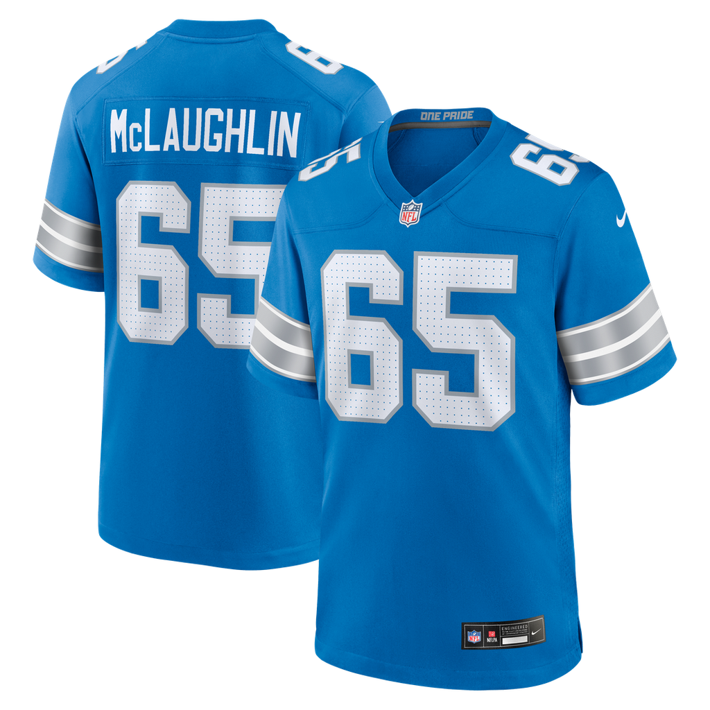 Detroit Lions Seth McLaughlin Nike Blue Game Jersey