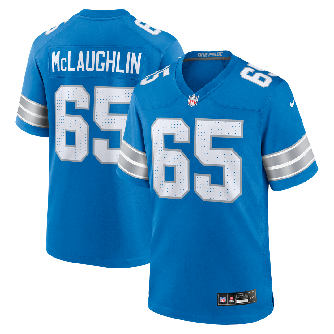 Detroit Lions Seth McLaughlin Nike Blue Game Jersey