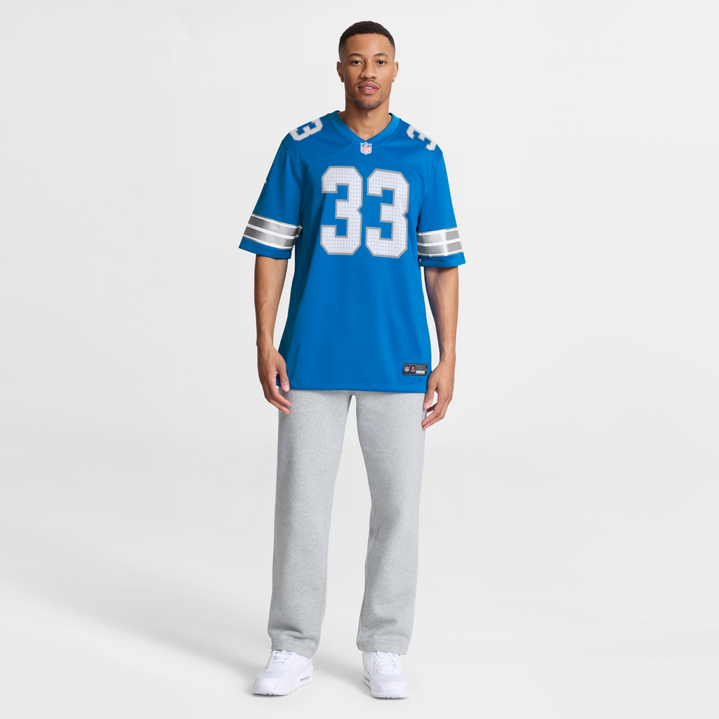 Detroit Lions Sione Vaki Nike Blue Game Jersey