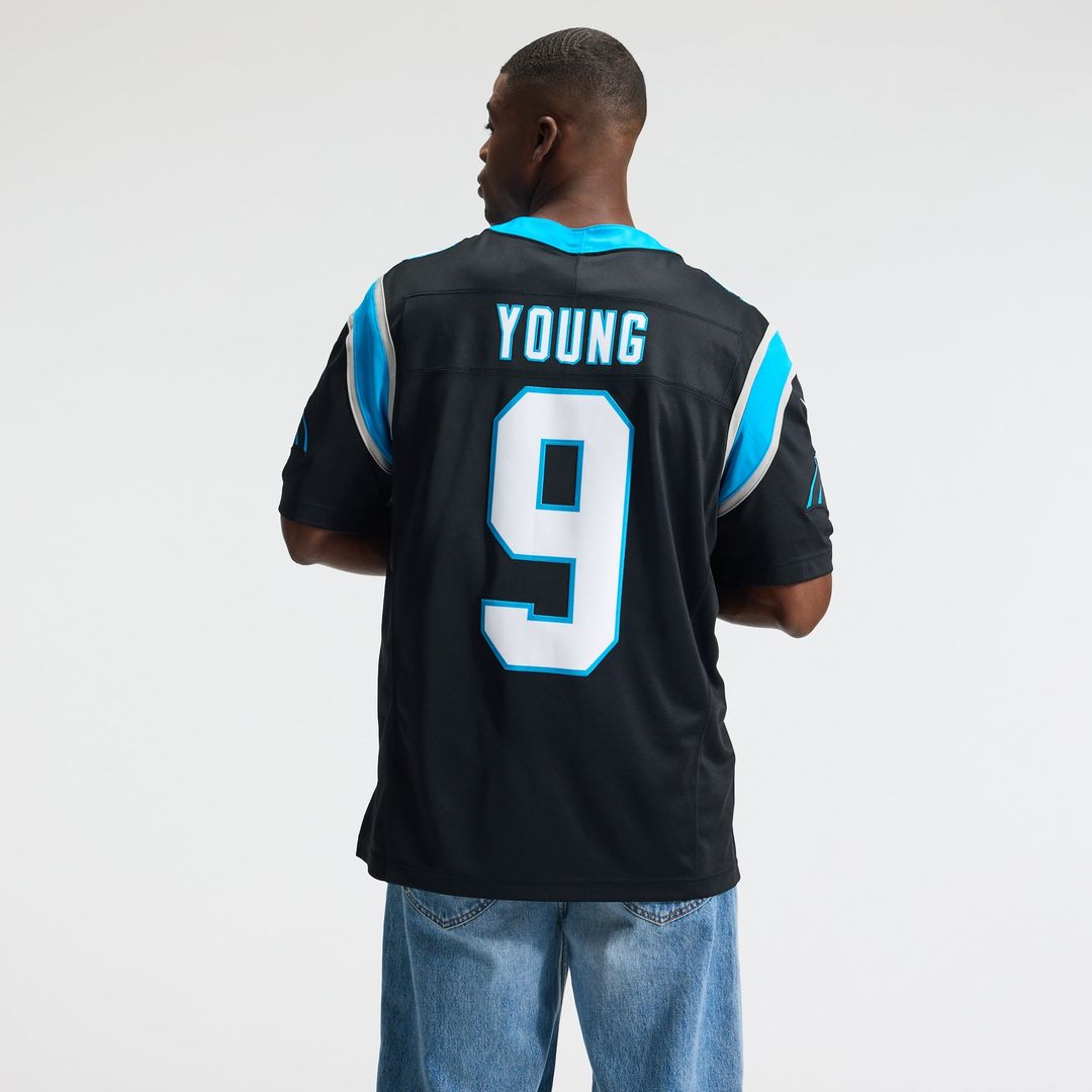 Carolina Panthers Bryce Young Nike Blue Alternate Vapor FUSE Stitched Limited Jersey