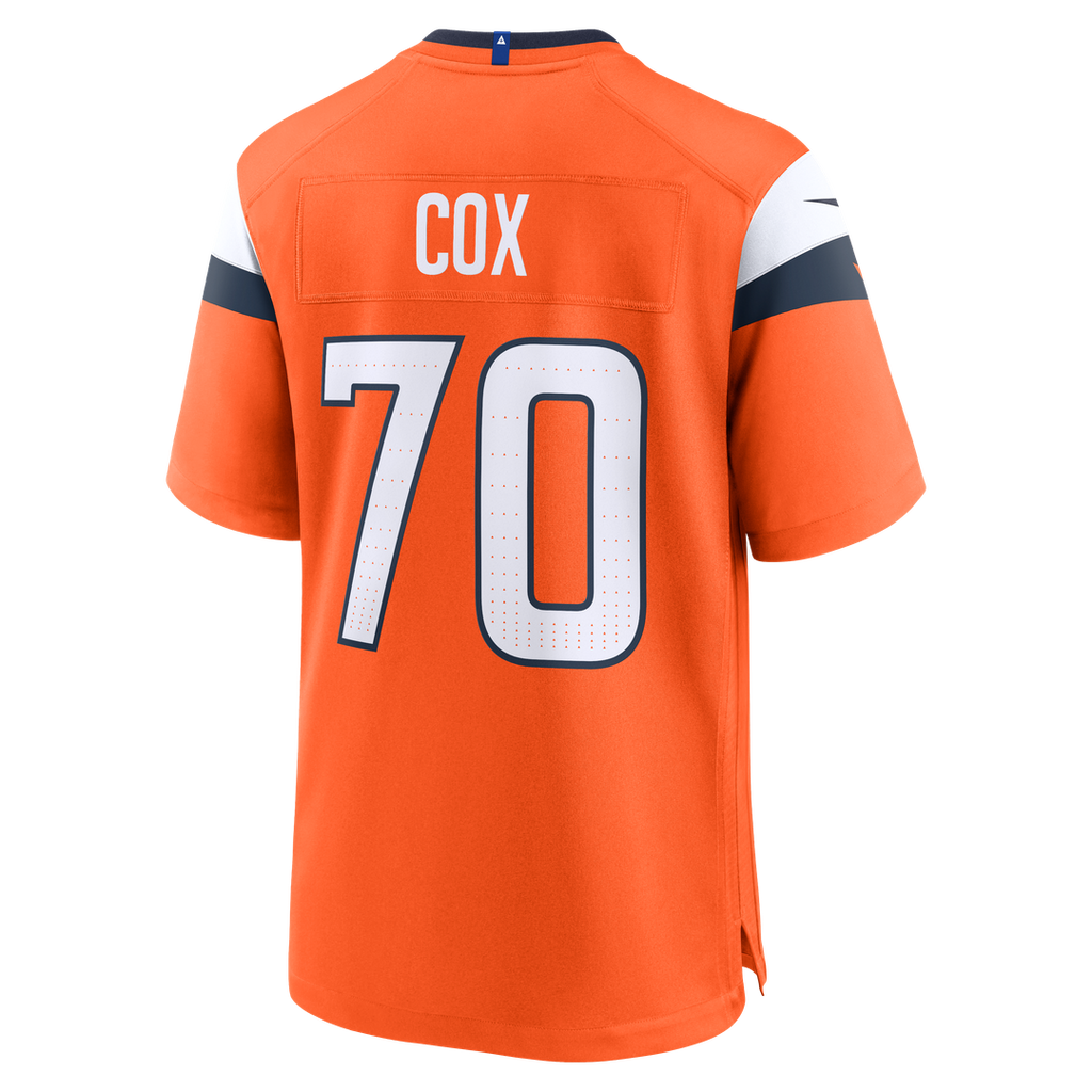 Denver Broncos Marques Cox Nike Orange Game Jersey