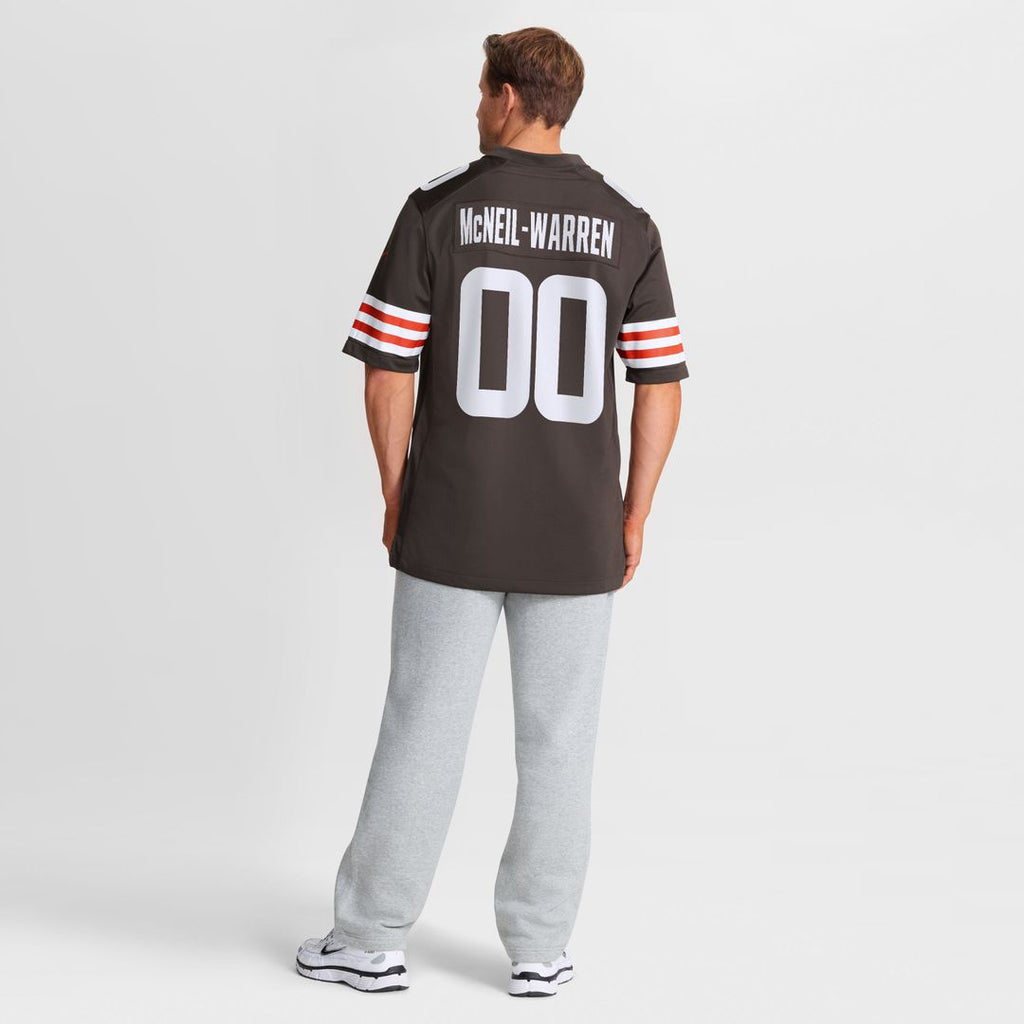 Cleveland Browns Emmanuel McNeil - Warren Nike Brown Game Jersey