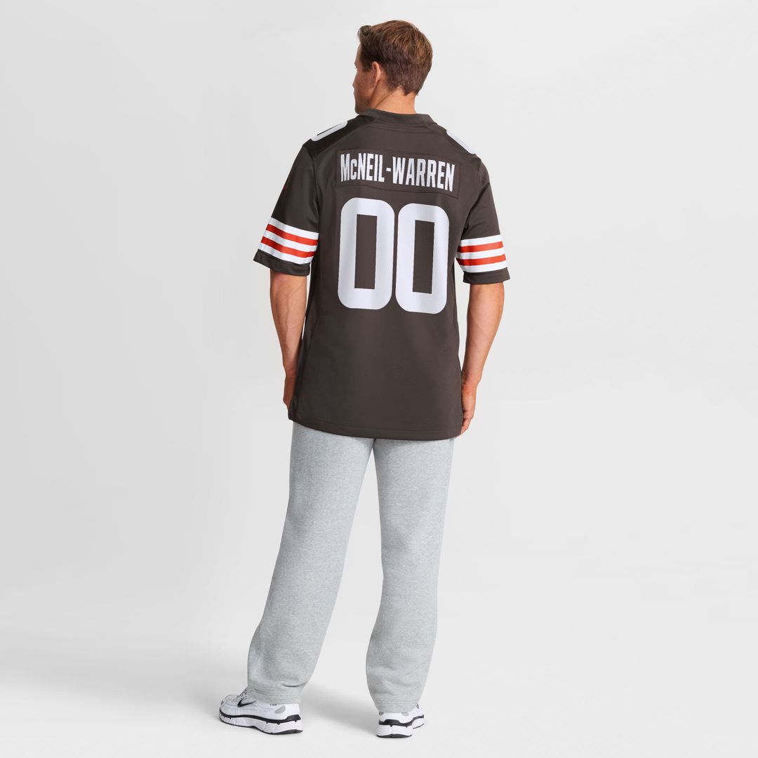 Cleveland Browns Emmanuel McNeil - Warren Nike Brown Game Jersey