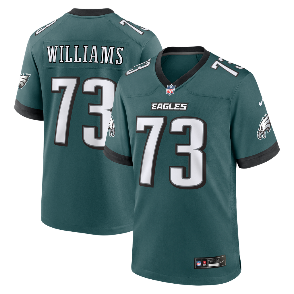 Philadelphia Eagles Cameron Williams Nike Midnight Green Game Jersey
