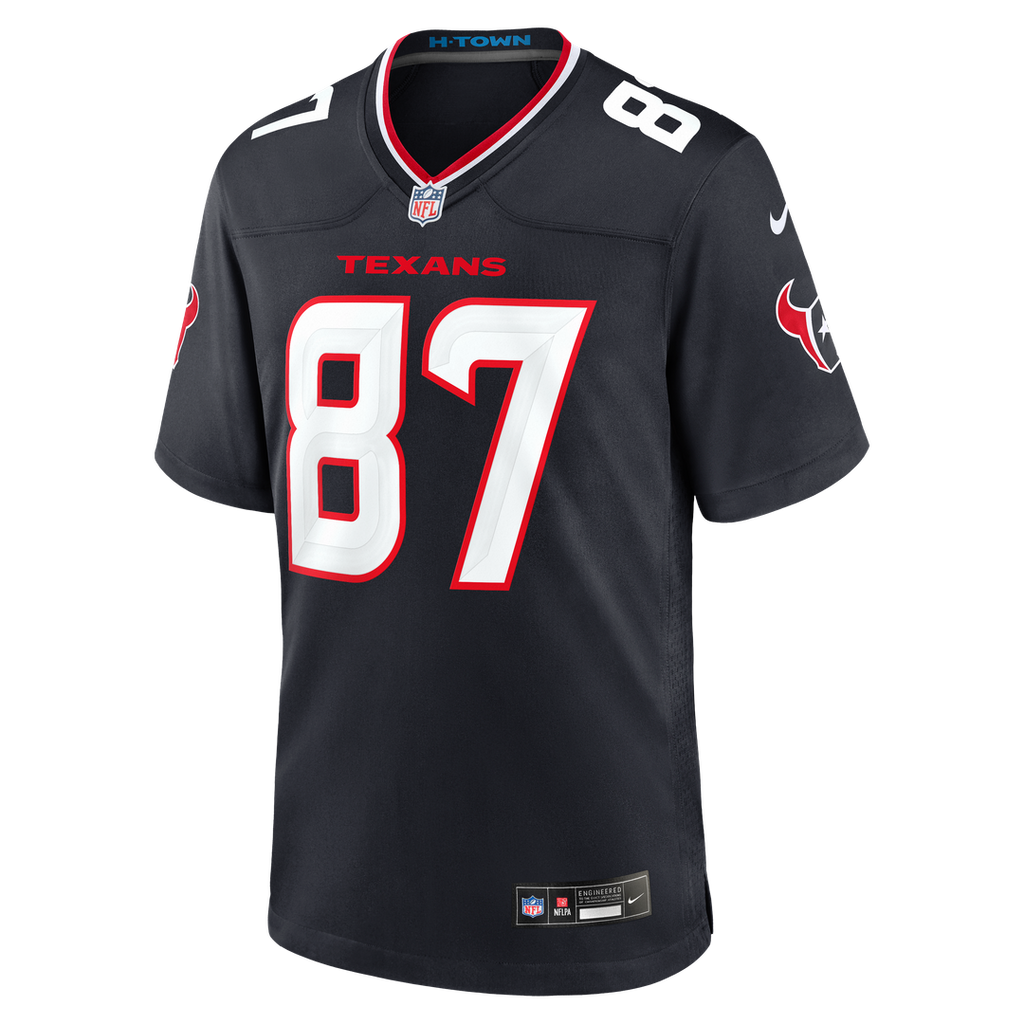 Houston Texans Foster Moreau Nike Navy Game Jersey