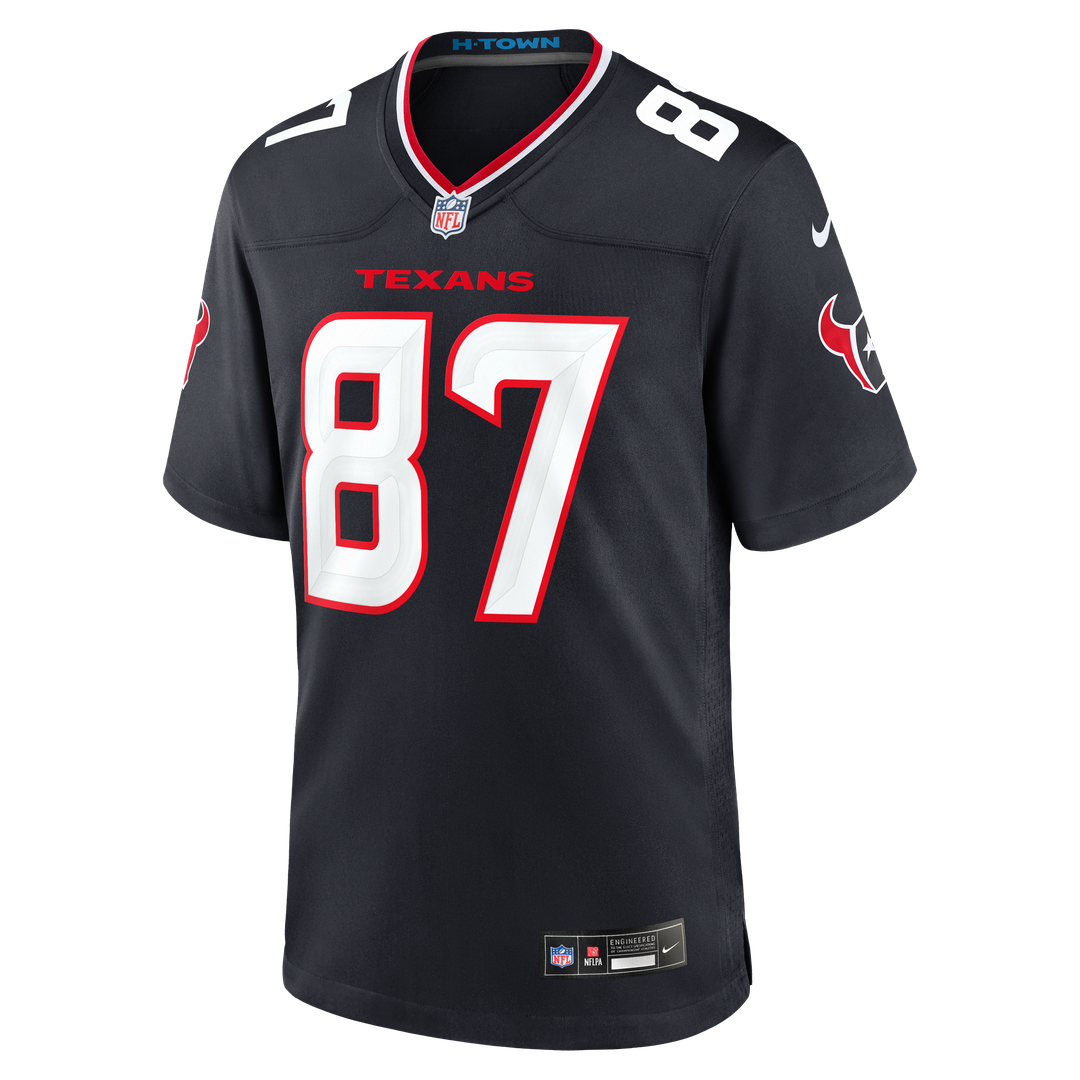 Houston Texans Foster Moreau Nike Navy Game Jersey