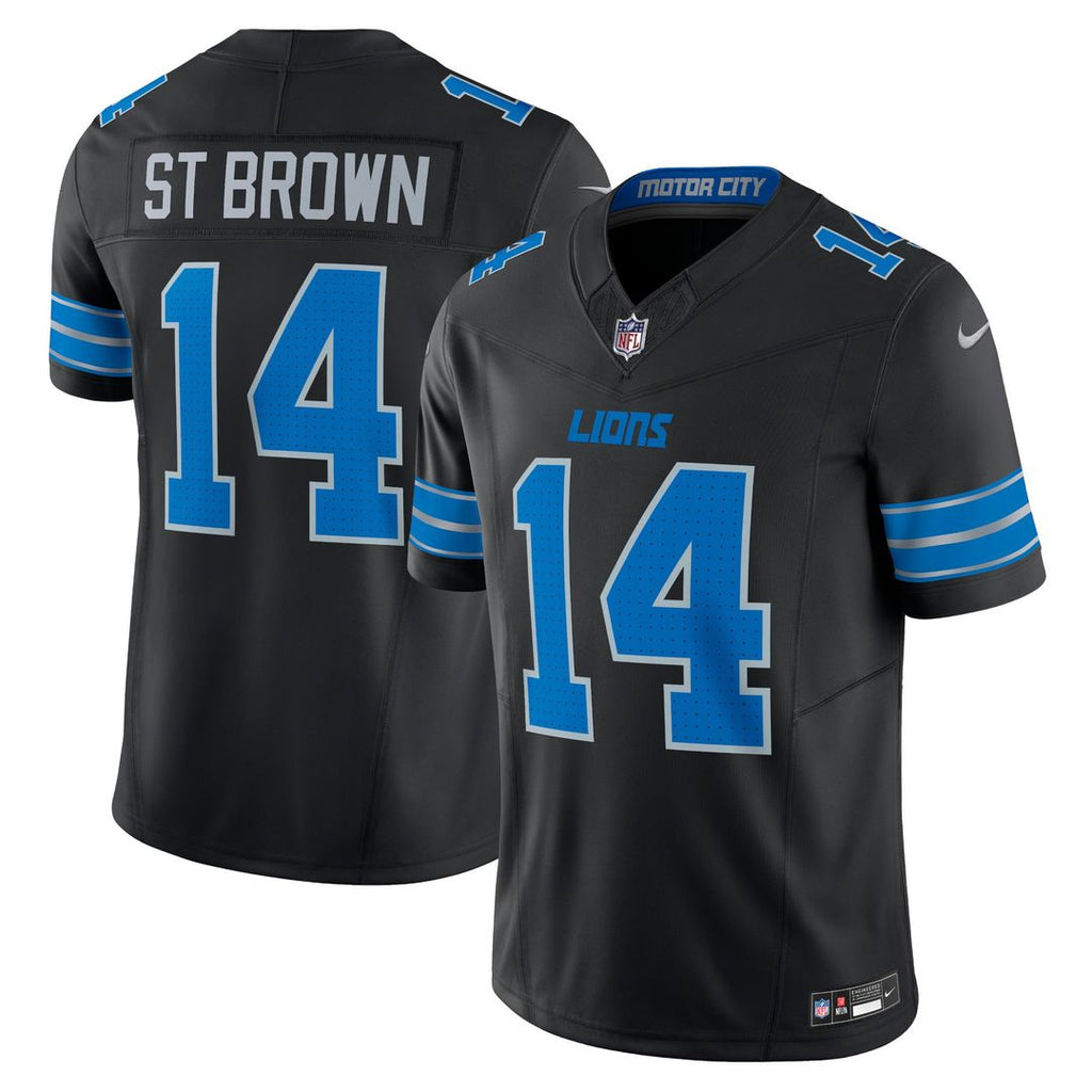 Detroit Lions Amon - Ra St. Brown Nike Black 2nd Alternate Vapor FUSE Limited Jersey