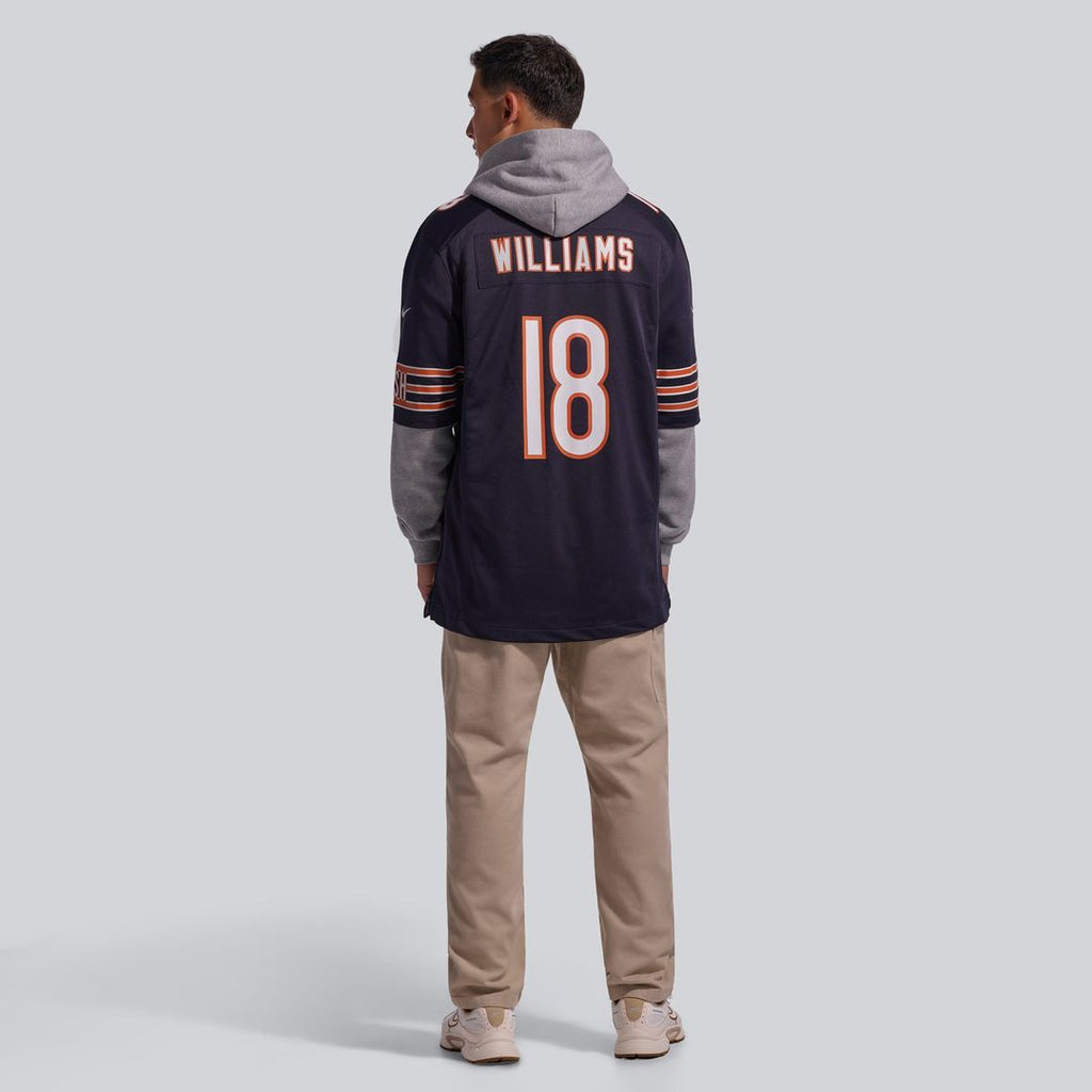 Chicago Bears Caleb Williams Nike White First Round Pick Game Jersey