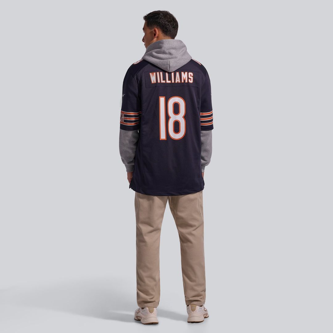 Chicago Bears Caleb Williams Nike White First Round Pick Game Jersey