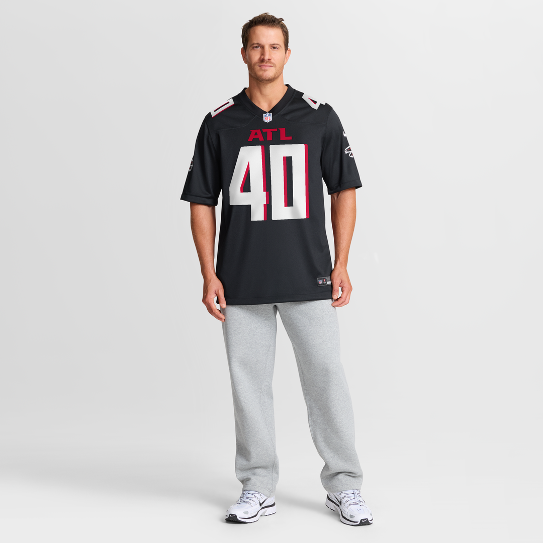 Atlanta Falcons JD Bertrand Nike Black Game Jersey