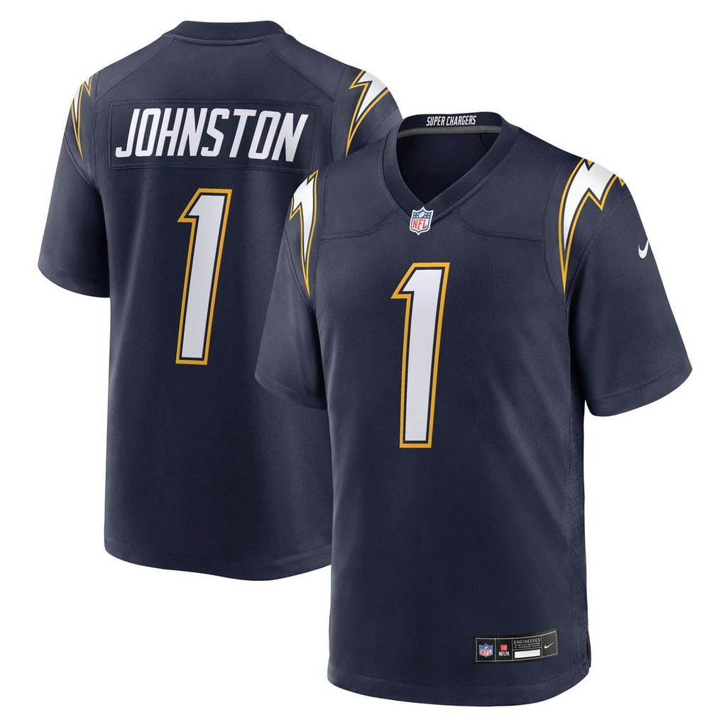 Los Angeles Chargers Quentin Johnston Nike Navy Alternate Super Chargers Game Jersey