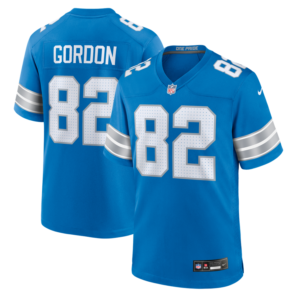 Detroit Lions Thomas Gordon Nike Blue Game Jersey