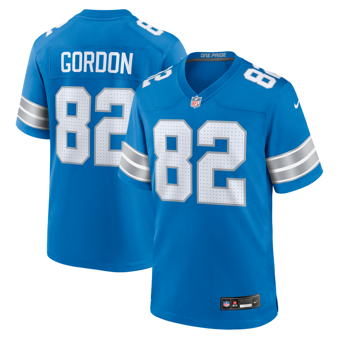 Detroit Lions Thomas Gordon Nike Blue Game Jersey