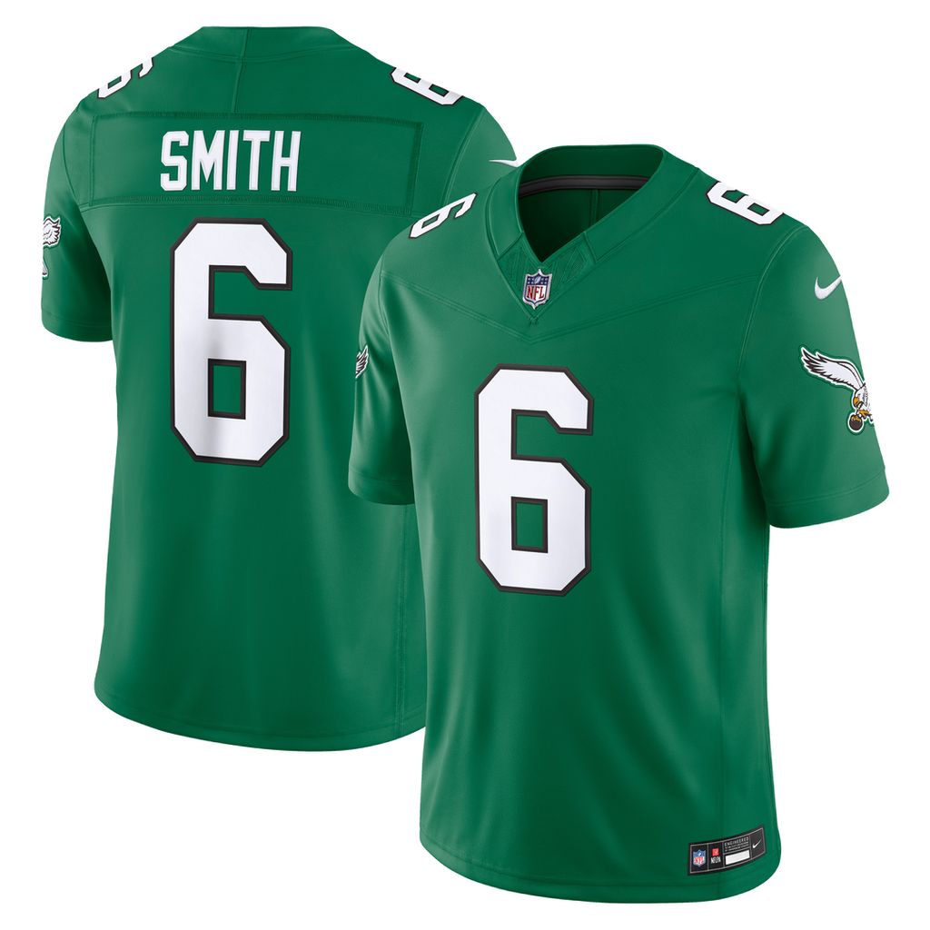Philadelphia Eagles DeVonta Smith Nike Kelly Green Alternate Vapor FUSE Stitched Limited Jersey