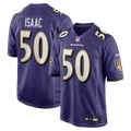 Baltimore Ravens Adisa Isaac Nike Purple Game Jersey