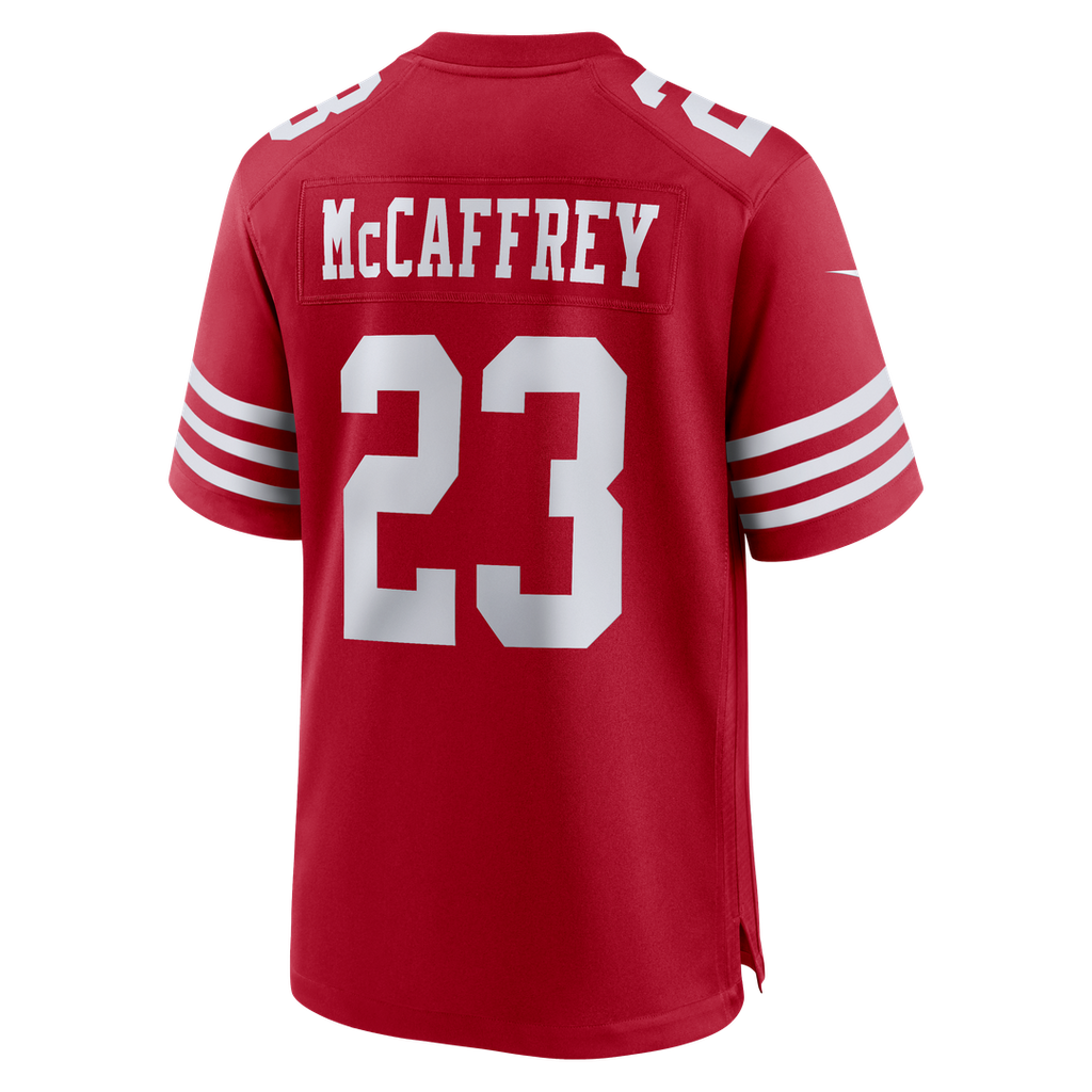 San Francisco 49ers Christian McCaffrey Nike Scarlet Game Jersey