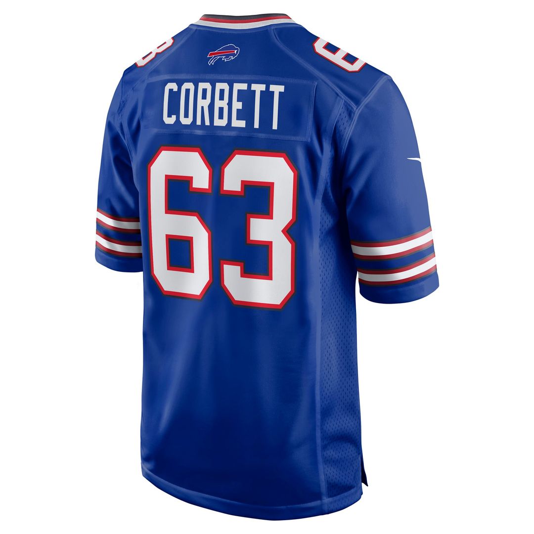 Buffalo Bills Austin Corbett Nike Royal Game Jersey