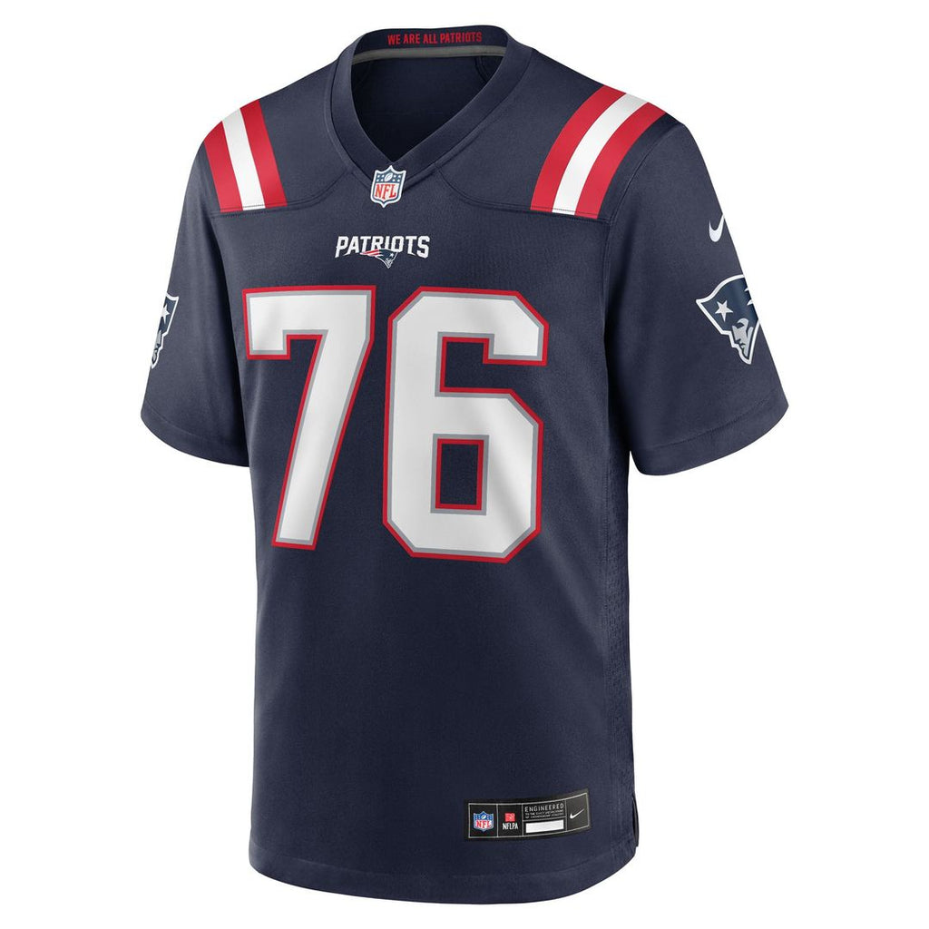New England Patriots Morgan Moses Nike Navy Game Jersey