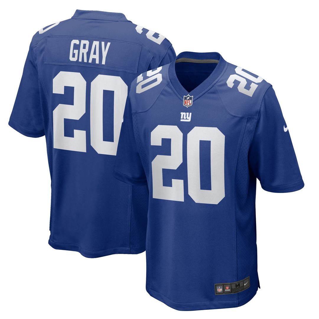 New York Giants Eric Gray Nike Royal Game Jersey