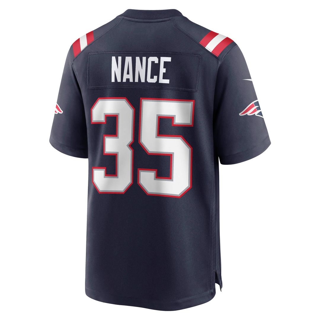 New England Patriots Jim Nance Nike Navy Retired Player Jersey
