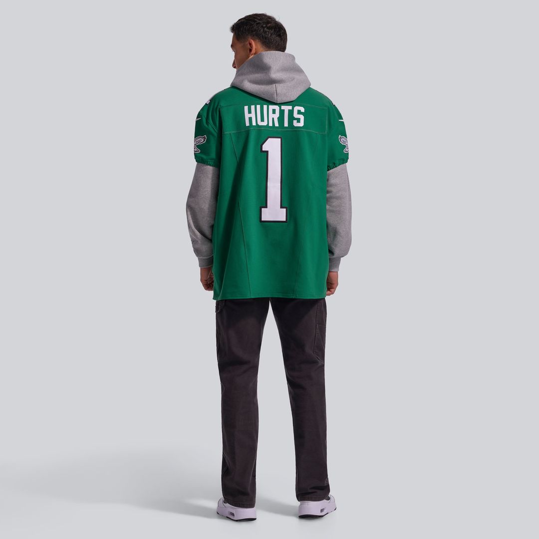 Philadelphia Eagles Jalen Hurts Nike Midnight Green Team Vapor FUSE Elite Jersey