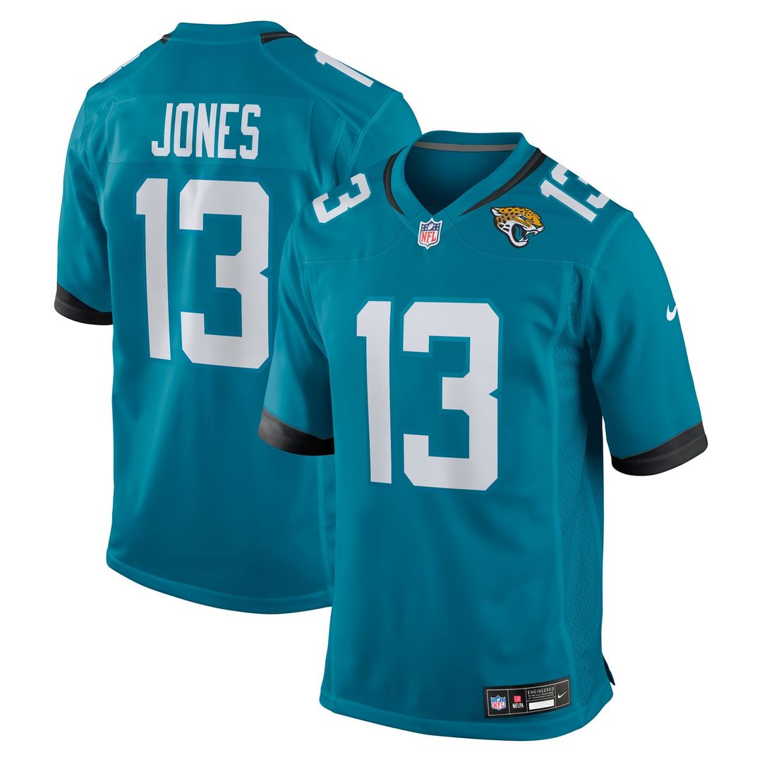 Jacksonville Jaguars Tim Jones Nike Teal Game Jersey