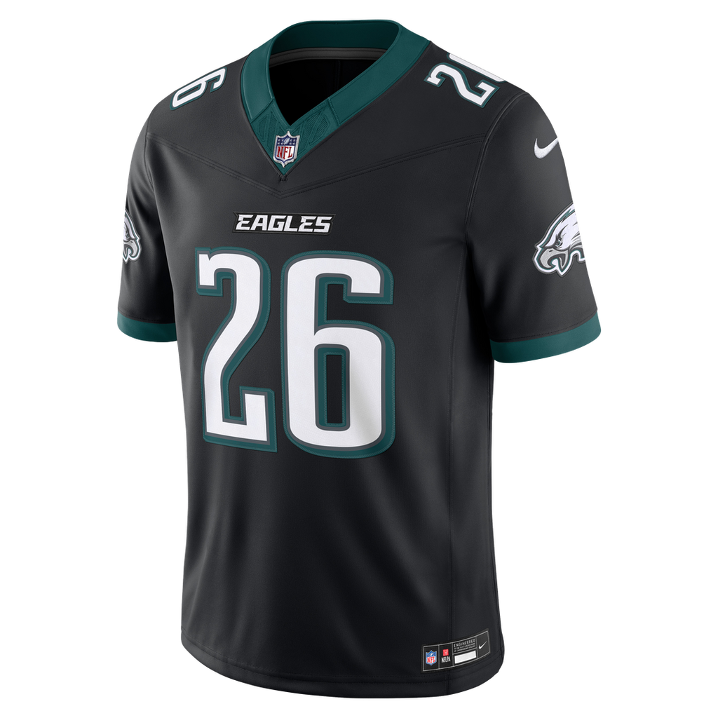 Philadelphia Eagles Saquon Barkley Nike Black Alternate Vapor FUSE Stitched Limited Jersey