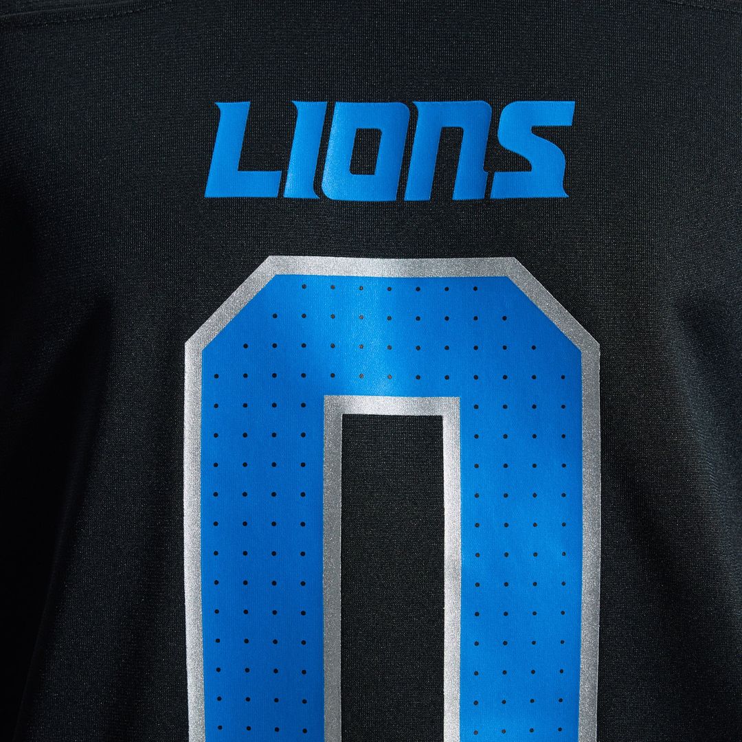 Detroit Lions Jahmyr Gibbs Nike Black 2nd Alternate Game Jersey