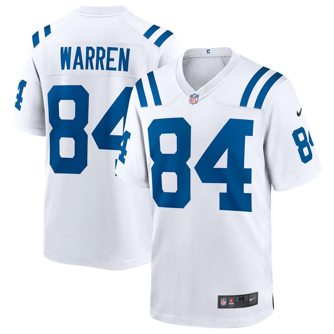 Indianapolis Colts Tyler Warren Nike Royal Game Jersey