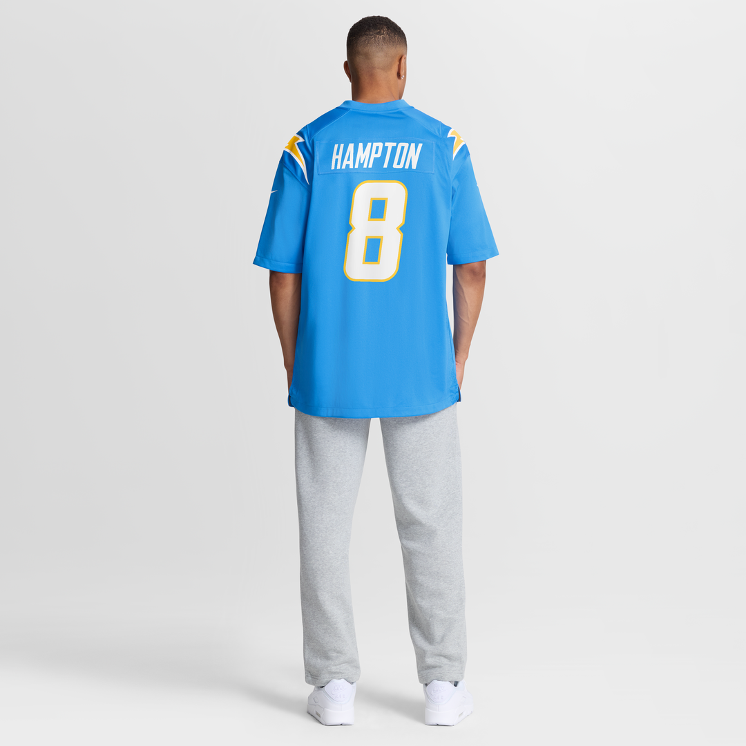 Los Angeles Chargers Omarion Hampton Nike Powder Blue Game Jersey