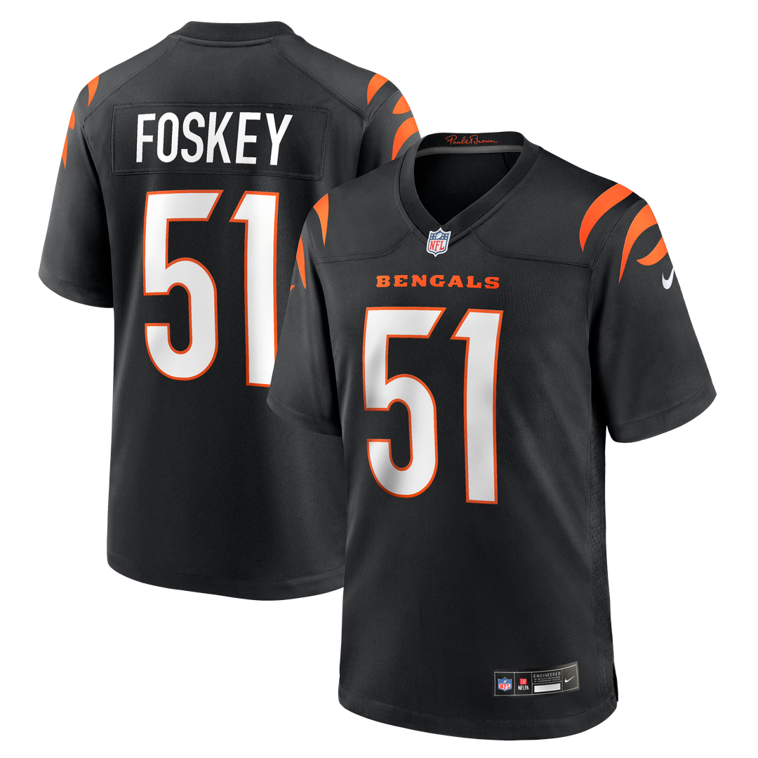 Cincinnati Bengals Isaiah Foskey Nike Black Game Jersey