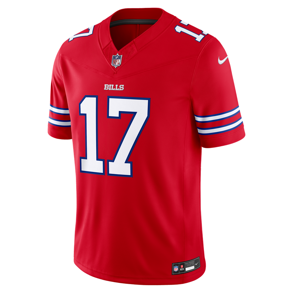 Buffalo Bills Josh Allen Nike Red Alternate Vapor FUSE Stitched Limited Jersey